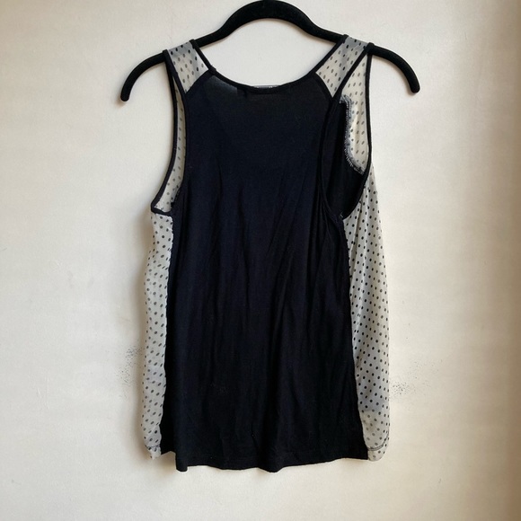 Chloe K Black Polka Dot Tank Top - Picture 2 of 3